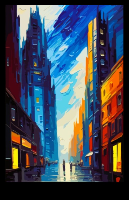 Urban Symphony: Capturing Cityscapes through Art