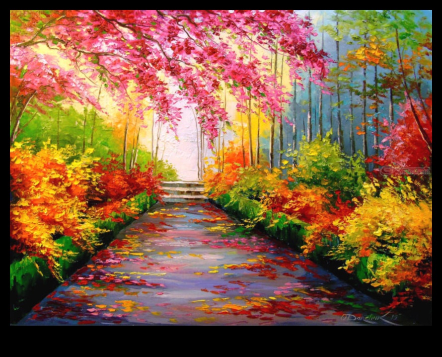 Vibrant Colors in Landscape Paintings 1