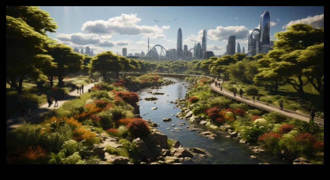 What role do urban water features play in enhancing city landscapes?