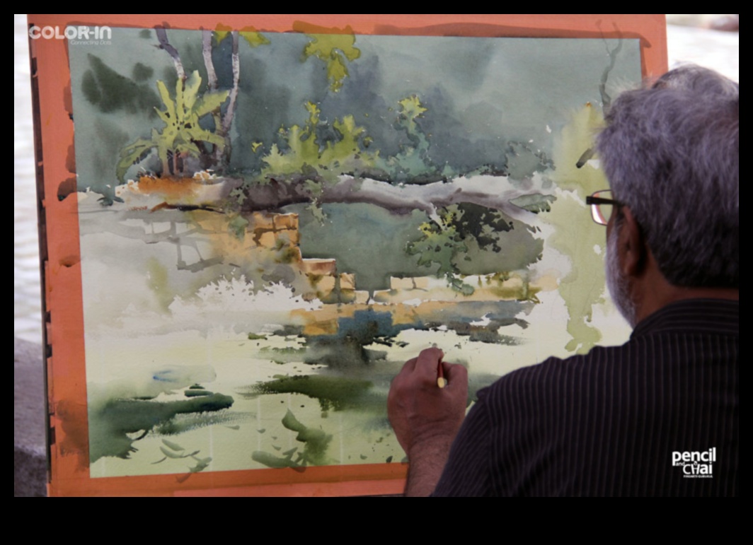 Expressive Waters: Capturing Essence with Fluid Hues