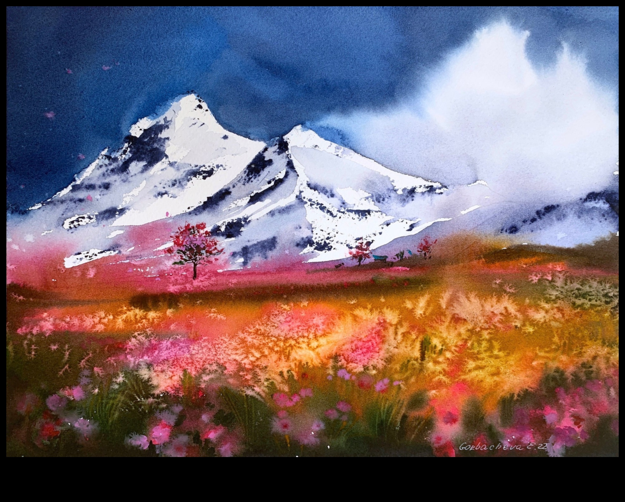 Watercolor Nature A Visual Feast 8 Nature in Aqueous Tones: Capturing the Beauty of the World