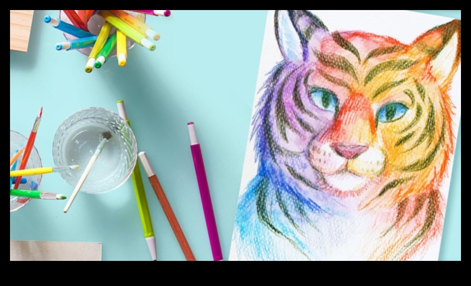 Watercolor Fusion: Blending Hues in Pencil Art