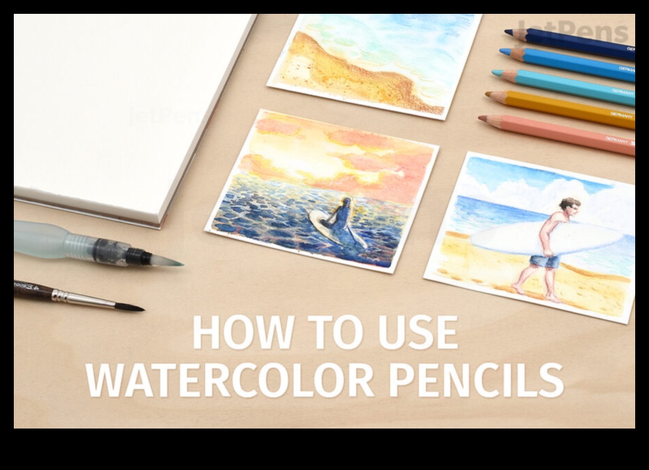 Watercolor Fusion: Blending Hues in Pencil Art