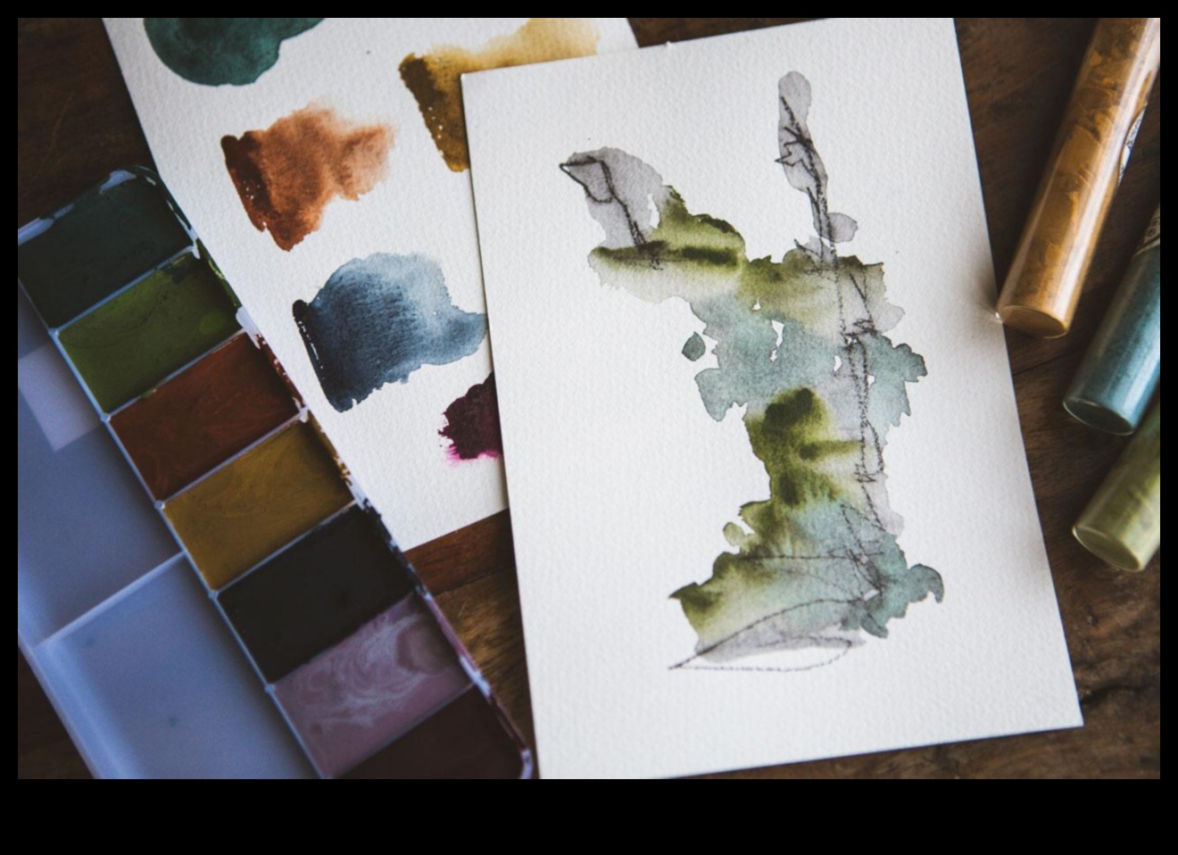 Crafting with Watercolor Powder: Achieving Unique and Subtle Effects