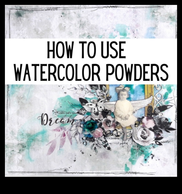 Crafting with Watercolor Powder: Achieving Unique and Subtle Effects