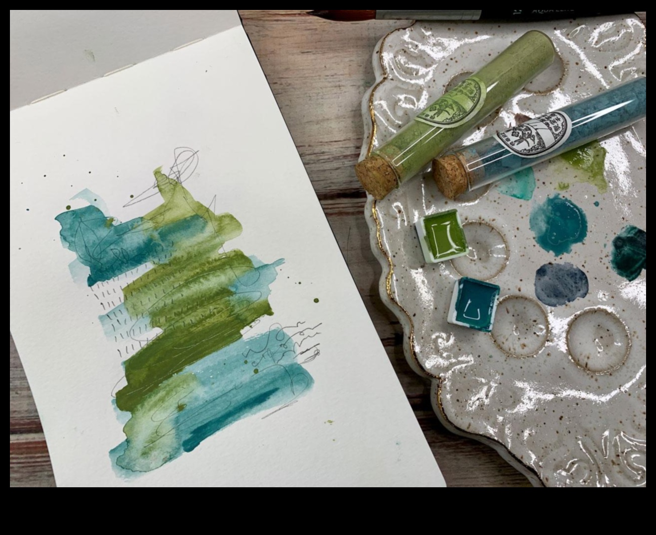 Crafting with Watercolor Powder: Achieving Unique and Subtle Effects