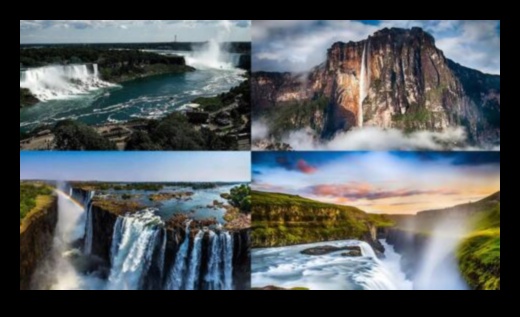 What role do waterfalls play in shaping the aesthetics of natural landscapes?